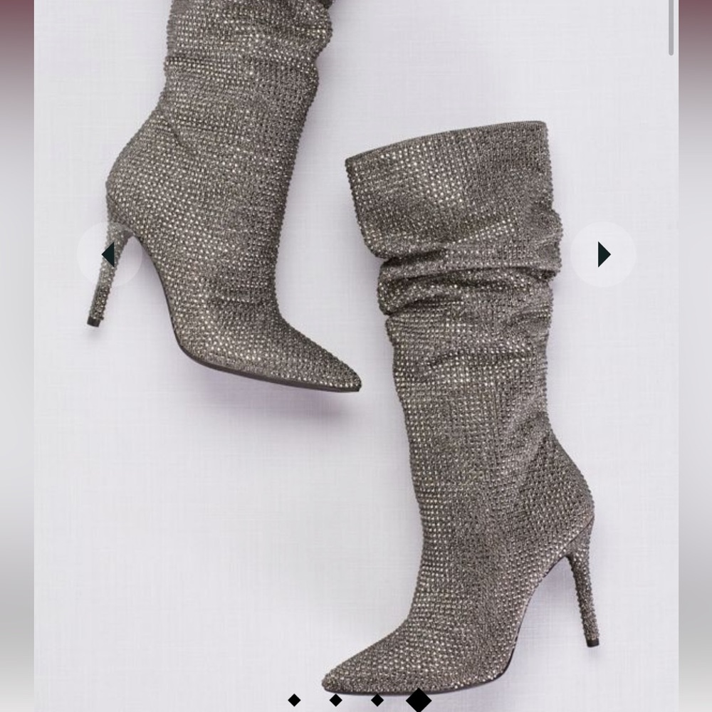 Jessica Simpson Sparkly Layzer Boots 6.5